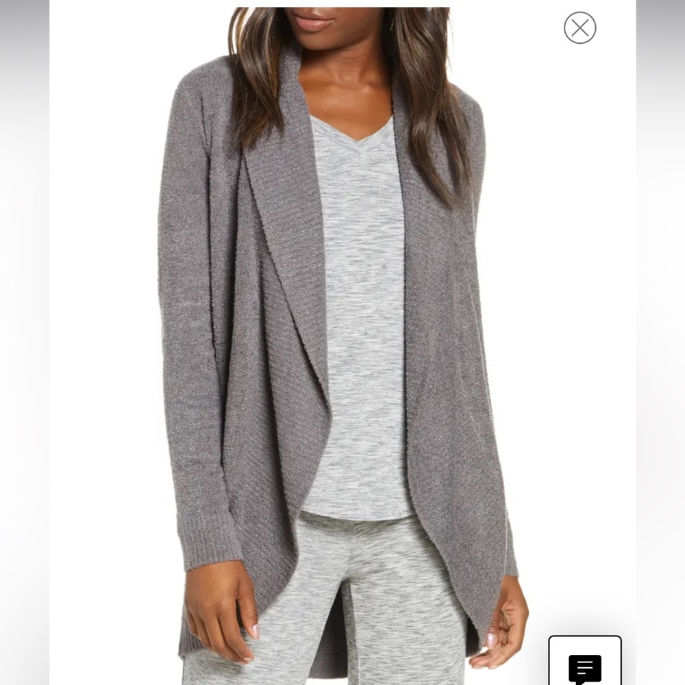 Barefoot Dreams cozy chic lightweight cardigan normcore soft girl M minimalist